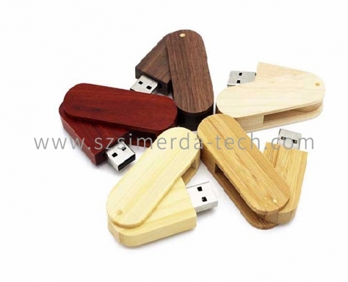 Wooden USB Flash Drive Custom Logo Disk On Key Gift Pendrive Real Capacity