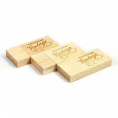 Custom Block Wooden USB 2.0 Flash Drive 16GB 32GB Pendrive