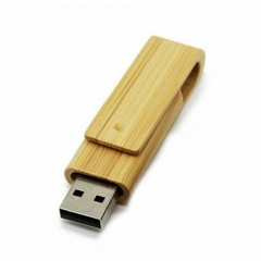 Bamboo Flash Drive U Disk USB2.0 Pen Drive Rotatable Memory Stick