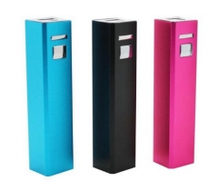 High quality cheap Portable External Battery mini 2600mah cell phone mobile power bank