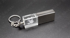 custom 3D wedding photography logo crystal usb flash pen drive