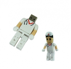 Custom LOGO Cute Doctor Nurse USB 2.0 Flash Drive Cartoon Pendrive