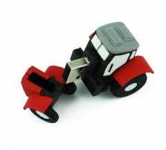 CUSTOMIZED Tractor PVC/rubber USB 2.0 Flash Drives Cute 4GB-64G Storage Memory Stick