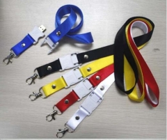 custom LOGO neck strap with usb memory usb flash drive lanyard