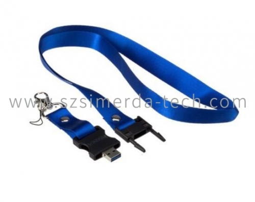 custom LOGO neck strap with usb memory usb flash drive lanyard