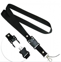 custom LOGO neck strap with usb memory usb flash drive lanyard