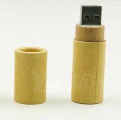 Round Shape Wooden USB Flash Drive 4G 8G 32G Pen Drive