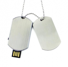 Hot Sale USB 16GB Dog Tag Shape Flash Memory Stick 3.0 key chain usb flash drive