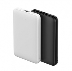 Portable Powerbank Built-In 2-In-1 Cable Universal 4000/5000mAh - White/black For Customer Promotion